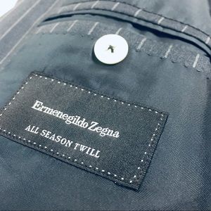Ermenegildo Zegna All Season Gray Mens Blazer, 42
